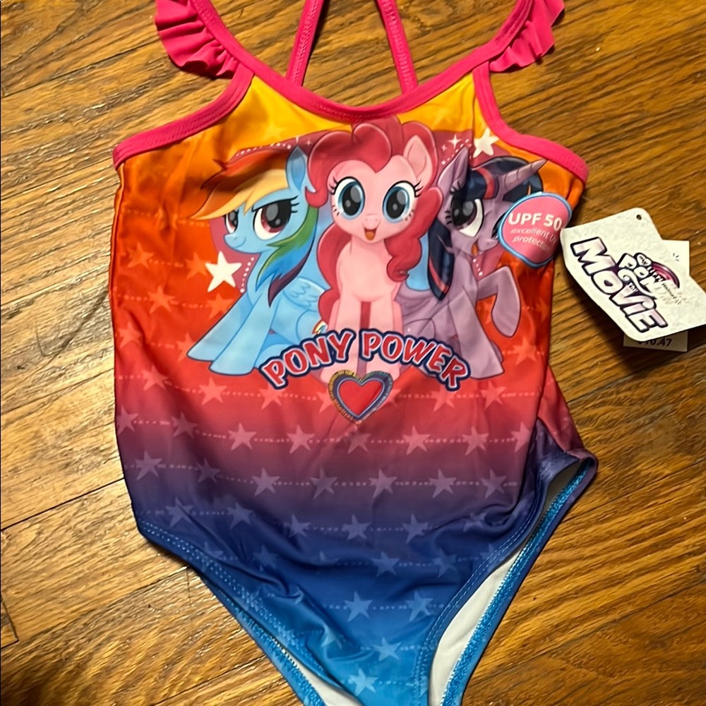 Colorful Pony Power Swimsuit